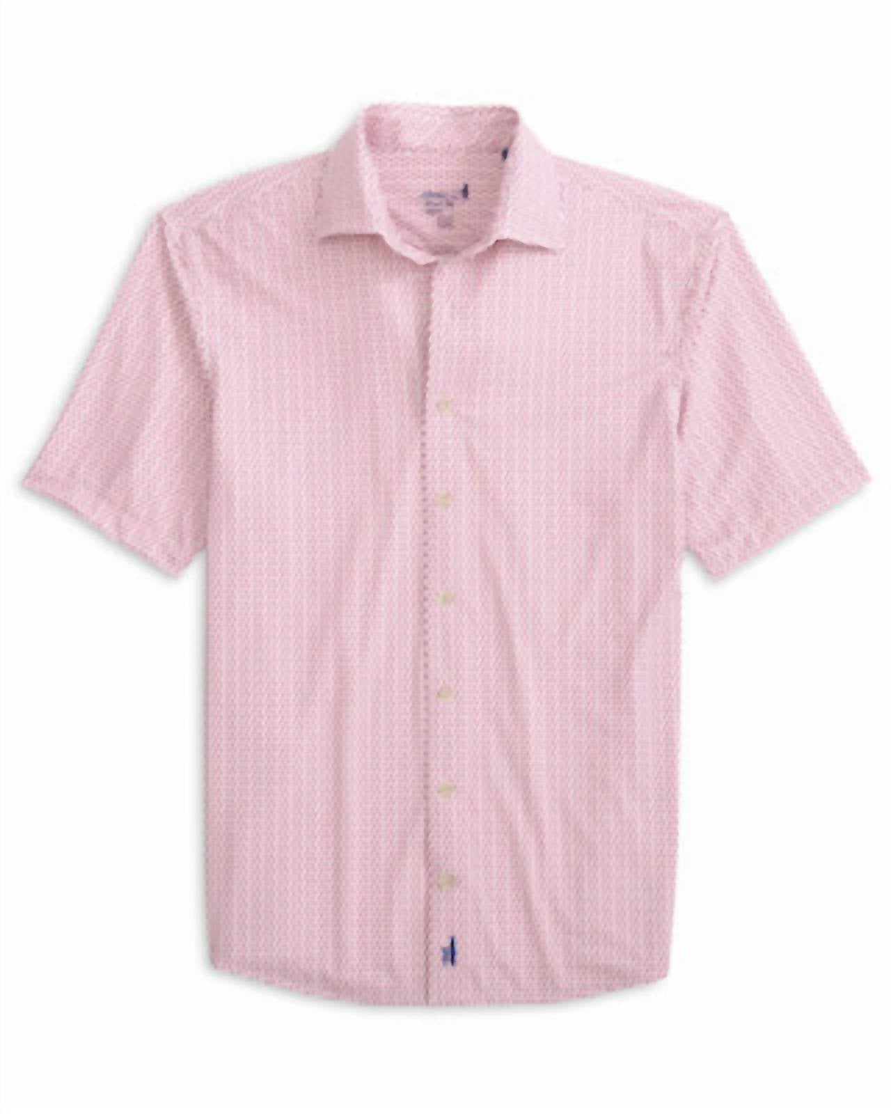 JOHNNIE-O Caspian Shirt in white - men's shirt - detail view