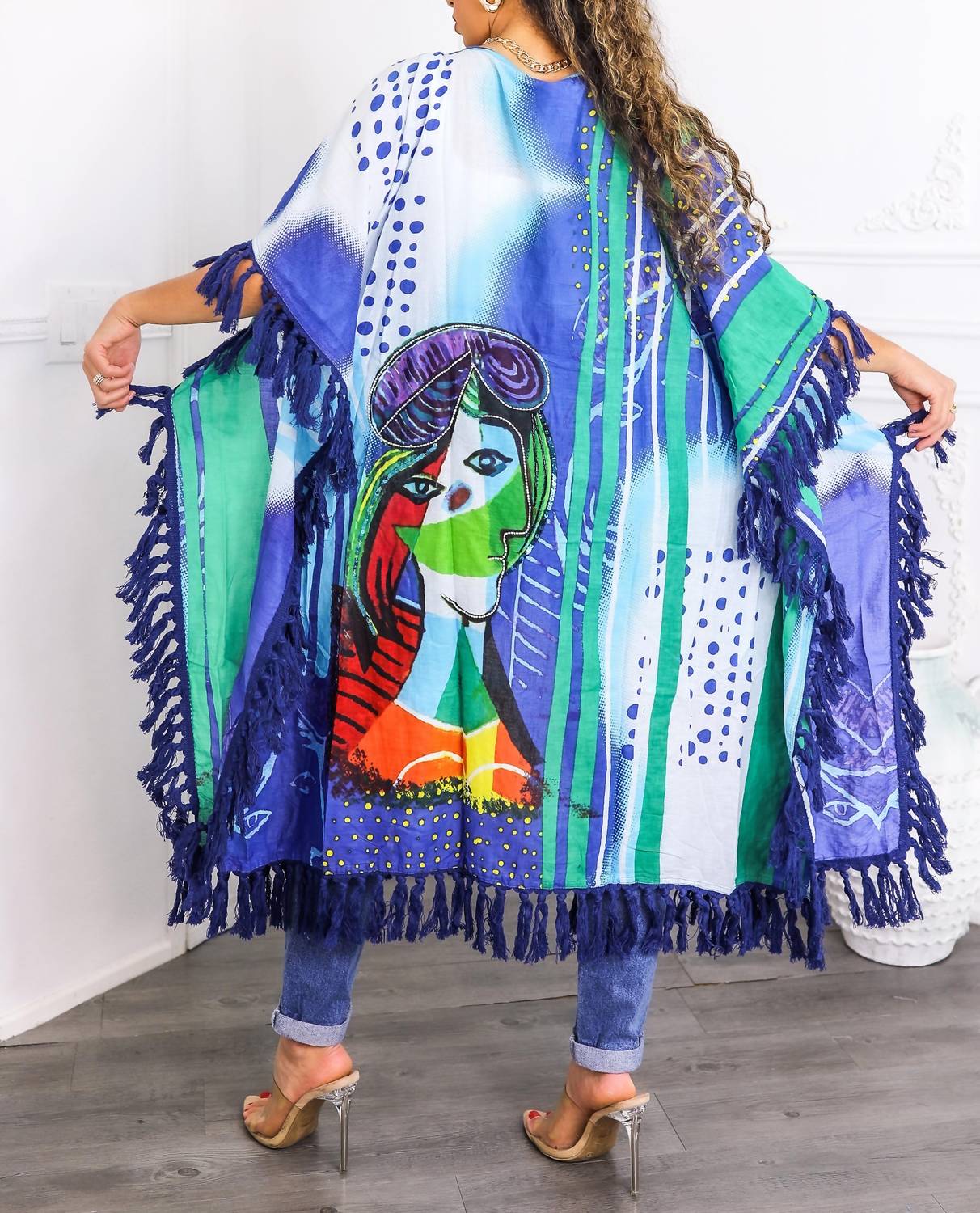 Surelymine - Art Revealed Fringe Kimono