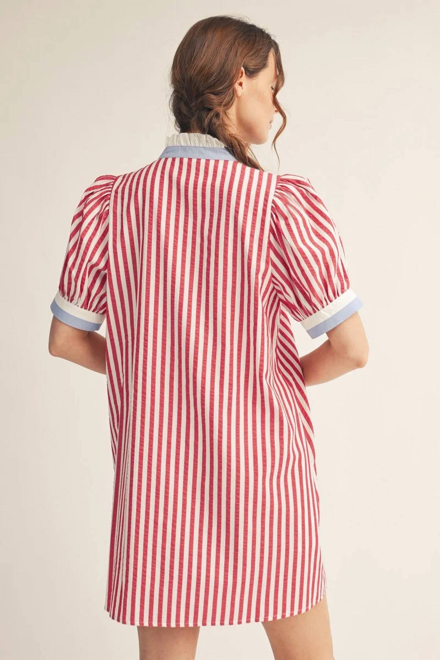 Jodifl - Little Miss USA Button Up Dress