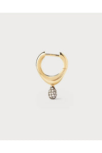 Pdpaola - Women's Pavé Lava Single Hoop Earring