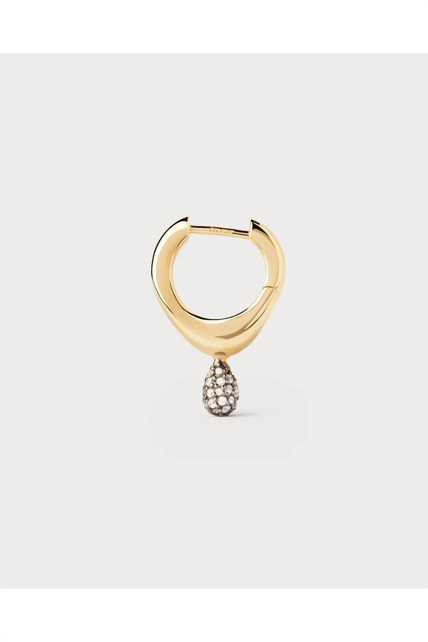 Pdpaola - Women's Pavé Lava Single Hoop Earring