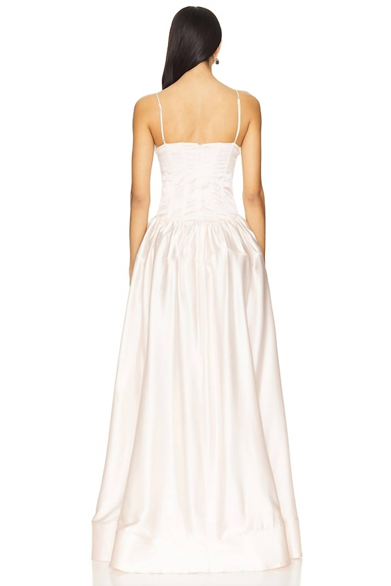 for Love & Lemons Nara Gown in pink - women's dress - alternate view