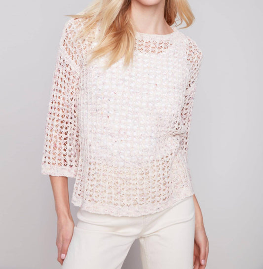 Charlie B - Tape Yarn Fishnet Top