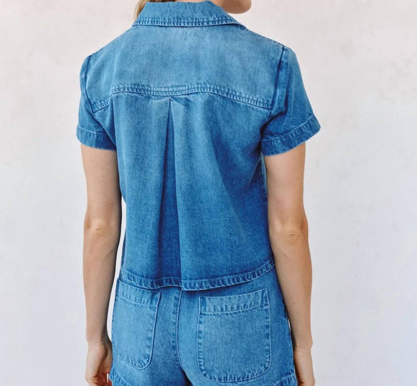 Bella Dahl - Short Sleeve Flap Pocket Shirt