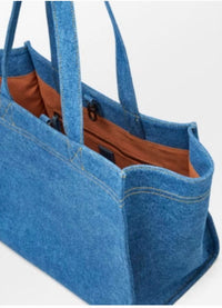 Beck Sondergaard Women's Denima Lily Small Shopping Bag in blue - women's bag - detail view