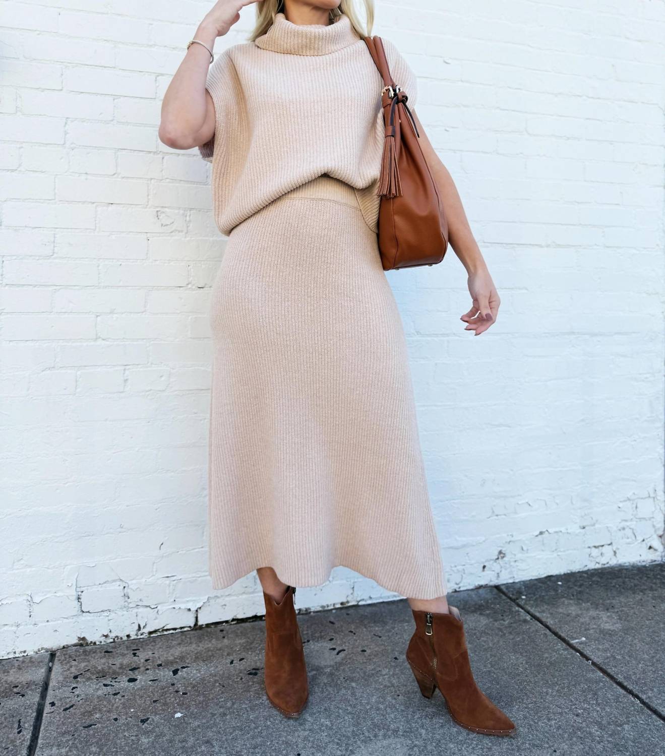 Sadie & Sage - Crosby Sweater Midi Skirt