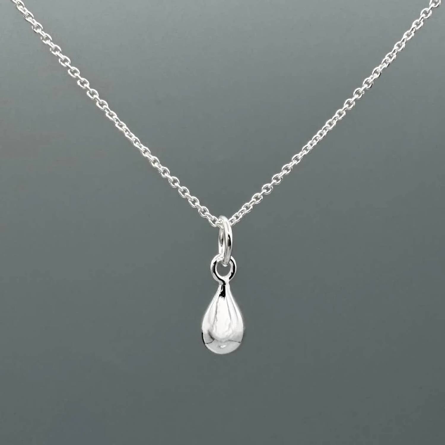 Something Silver - Women's Mini Teardrop Necklace