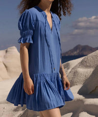Oliphant - Women's Smocked Drop Mini Dress