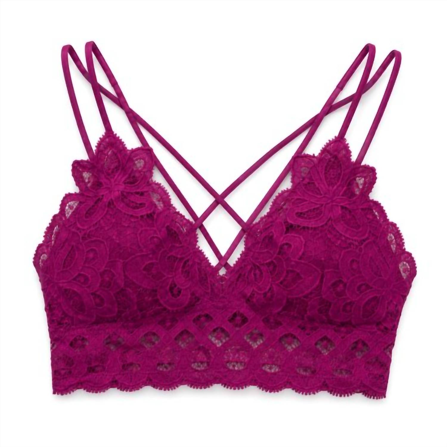 Anemone - Women's Lace Criss Cross Bralette