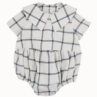 Loir Paris - Checkered Buttoned Romper