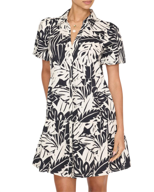 Porto - Palm Leaf Mini Dress