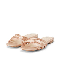 L'Agence - Women's Abelle Satin Flat Sandal