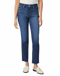 Paige - Cindy With Raw Hem Straight Leg Jean