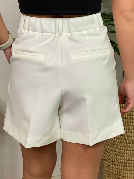 Blu Pepper - Pleated Tailored Shorts