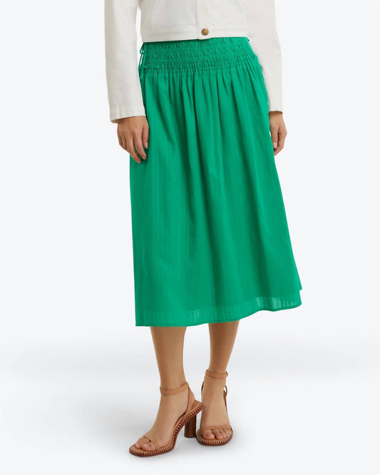 Draper James - Smocked Waist Midi Skirt