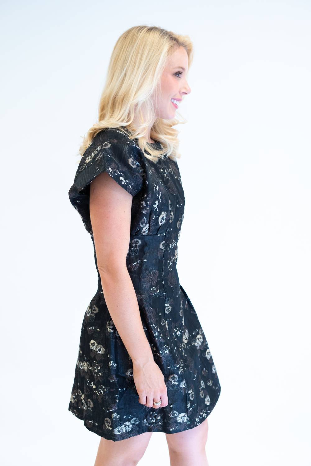 Thml - Short Sleeve Floral Mini Dress