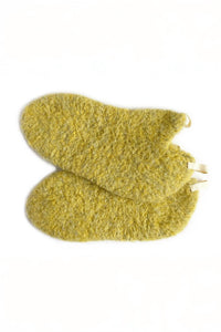 Patapaca Women's Alpaca Slippers in cloud citrus - women's accessory