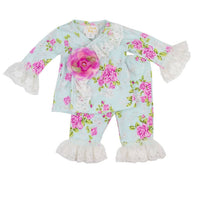 Haute Baby - Baby Girls Bloomsbury Kimono Style 2pc Set