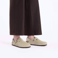 BIRKENSTOCK Women's Tokio Ii Suede Clogs in taupe - women's shoe - view 7