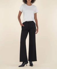 Kut From The Kloth - Soft Stretch Ponte Knit Cropped Wide Leg Pants
