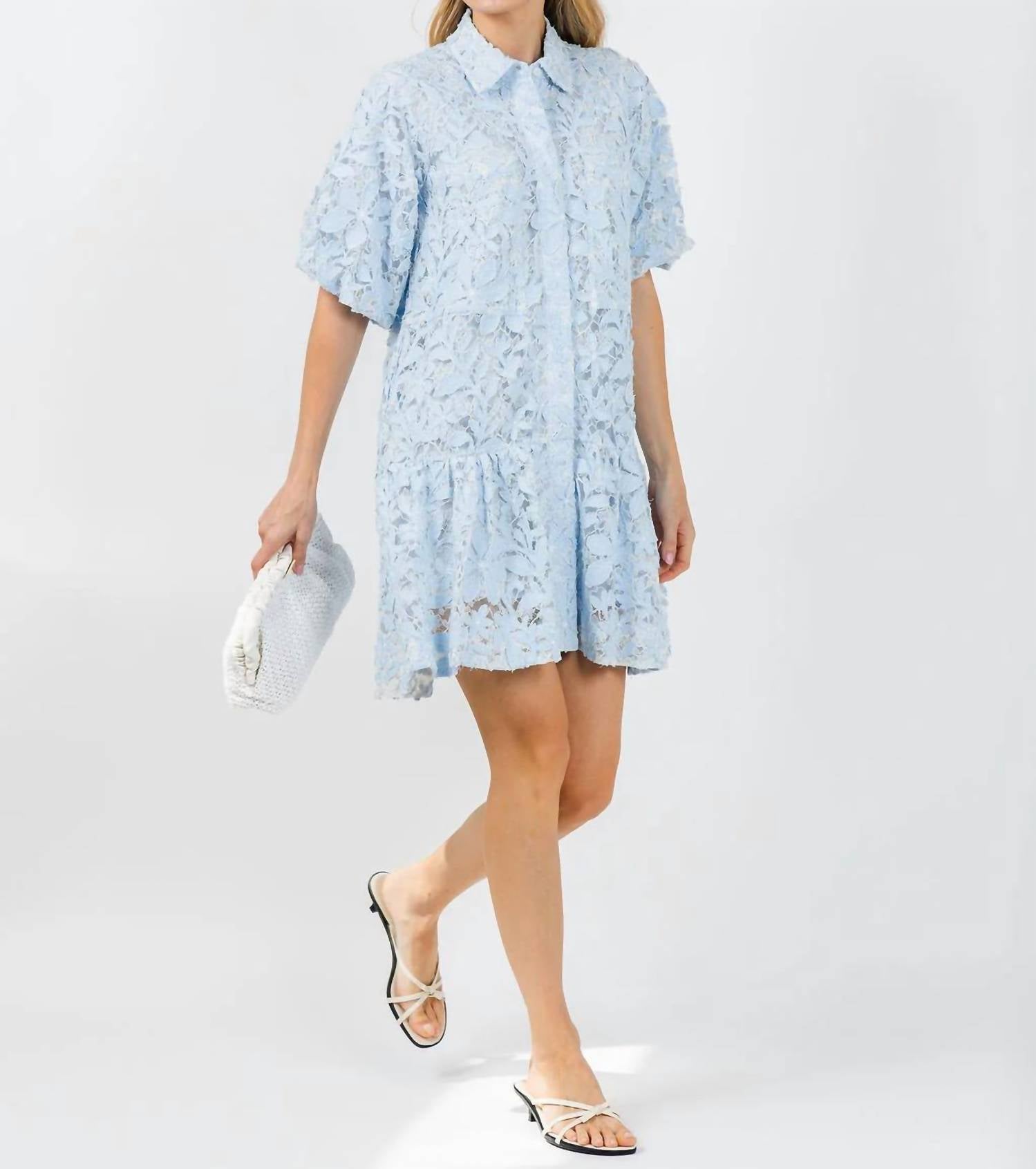 Simkhai - Crissy Cotton Lace Mini Dress