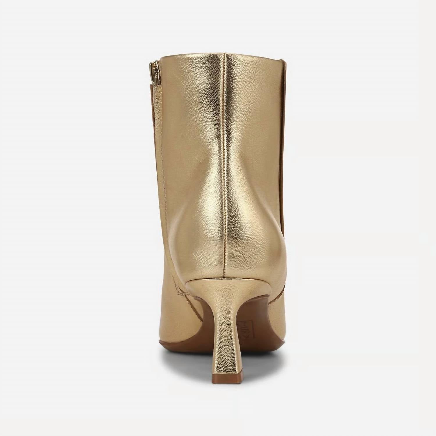 Naturalizer Women's Deesha Bootie in dark gold leather - women's shoe - alternate view