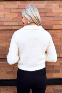 Pinch - Soft Yarn Collared Sweater Top