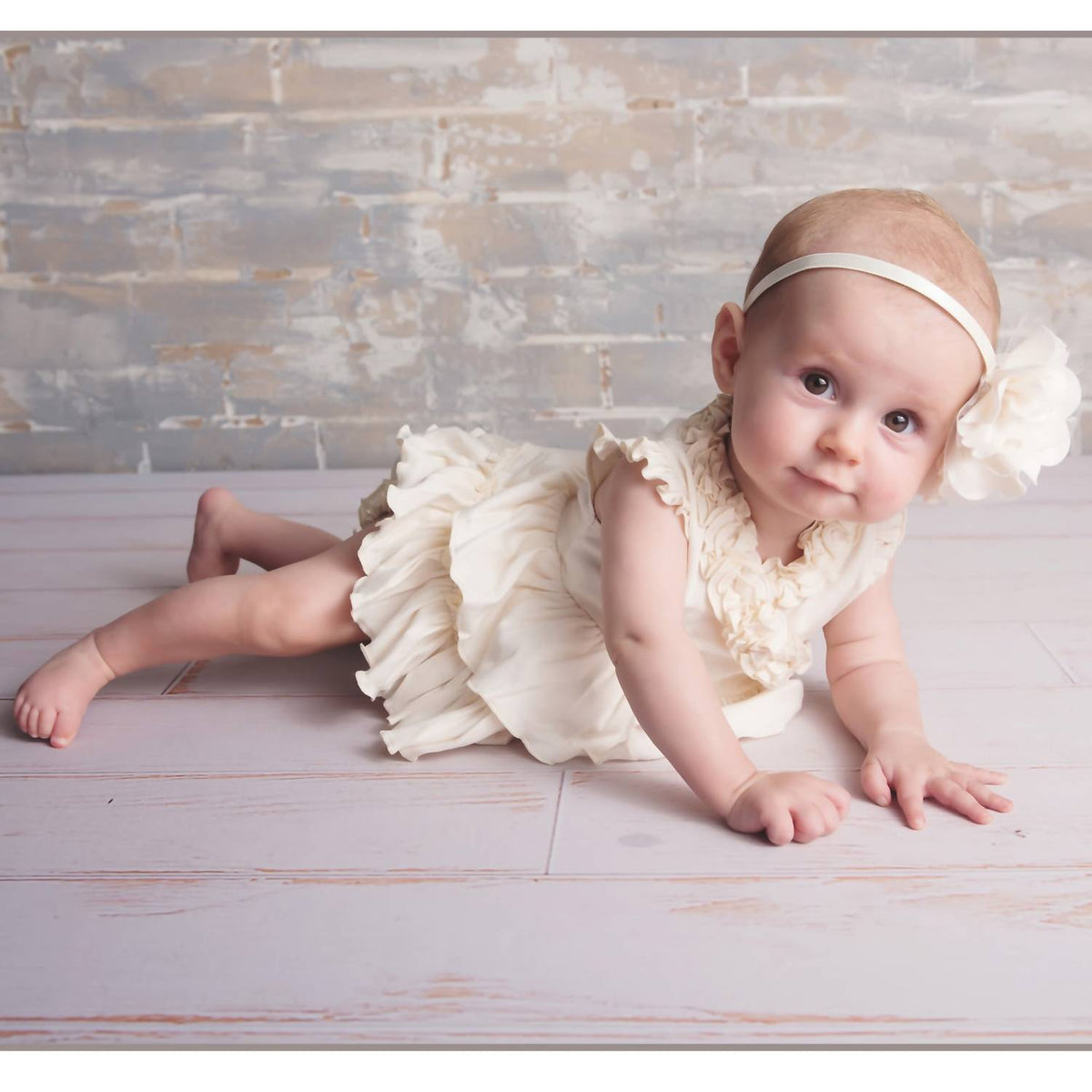 Lemon Loves Layette - Baby Girls' Lotus Romper