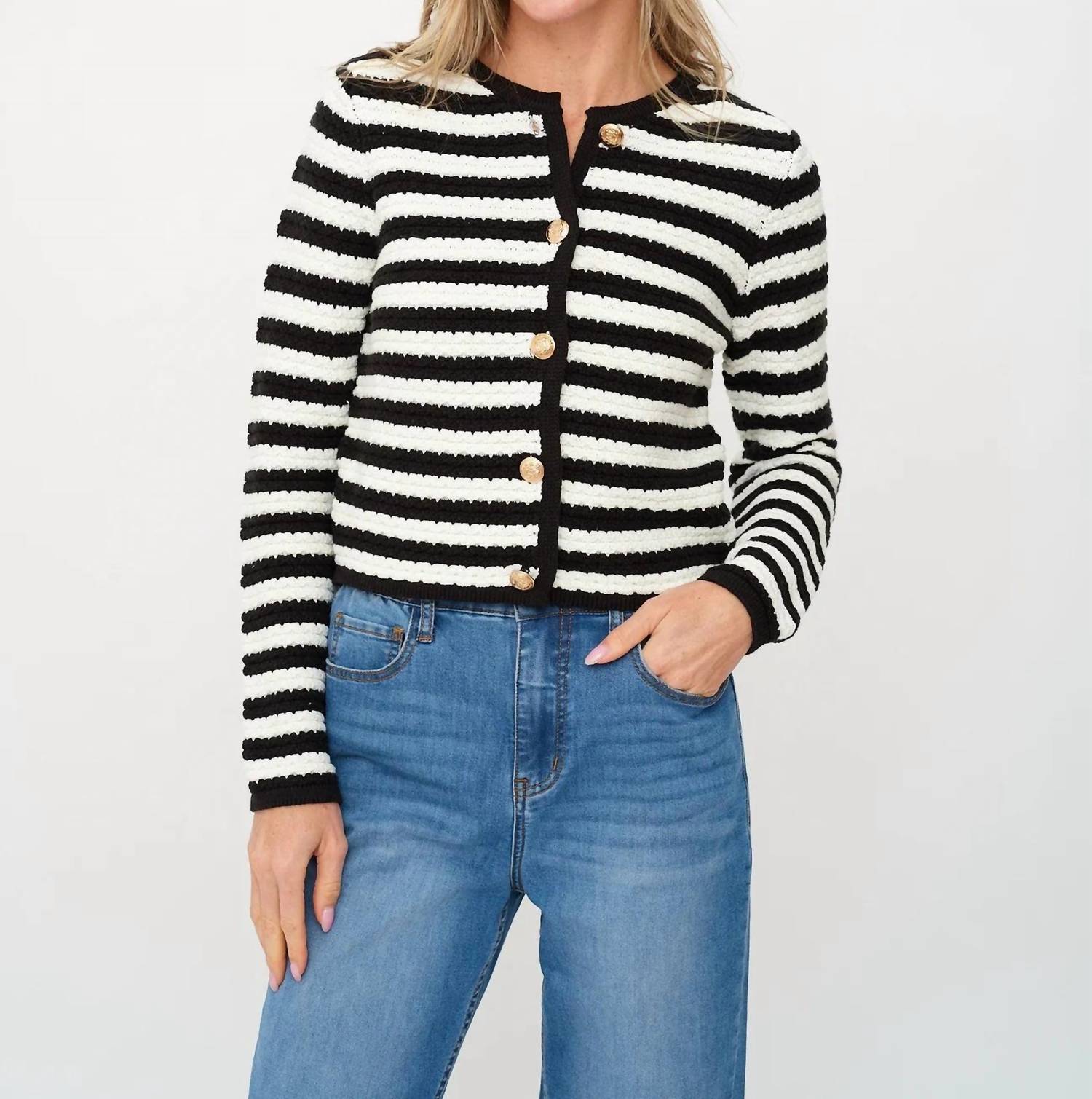 Six/Fifty - Hannah Stripe Cardigan