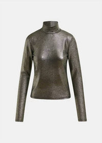 Essentiel Antwerp - Ilevate Metallic Turtleneck Top