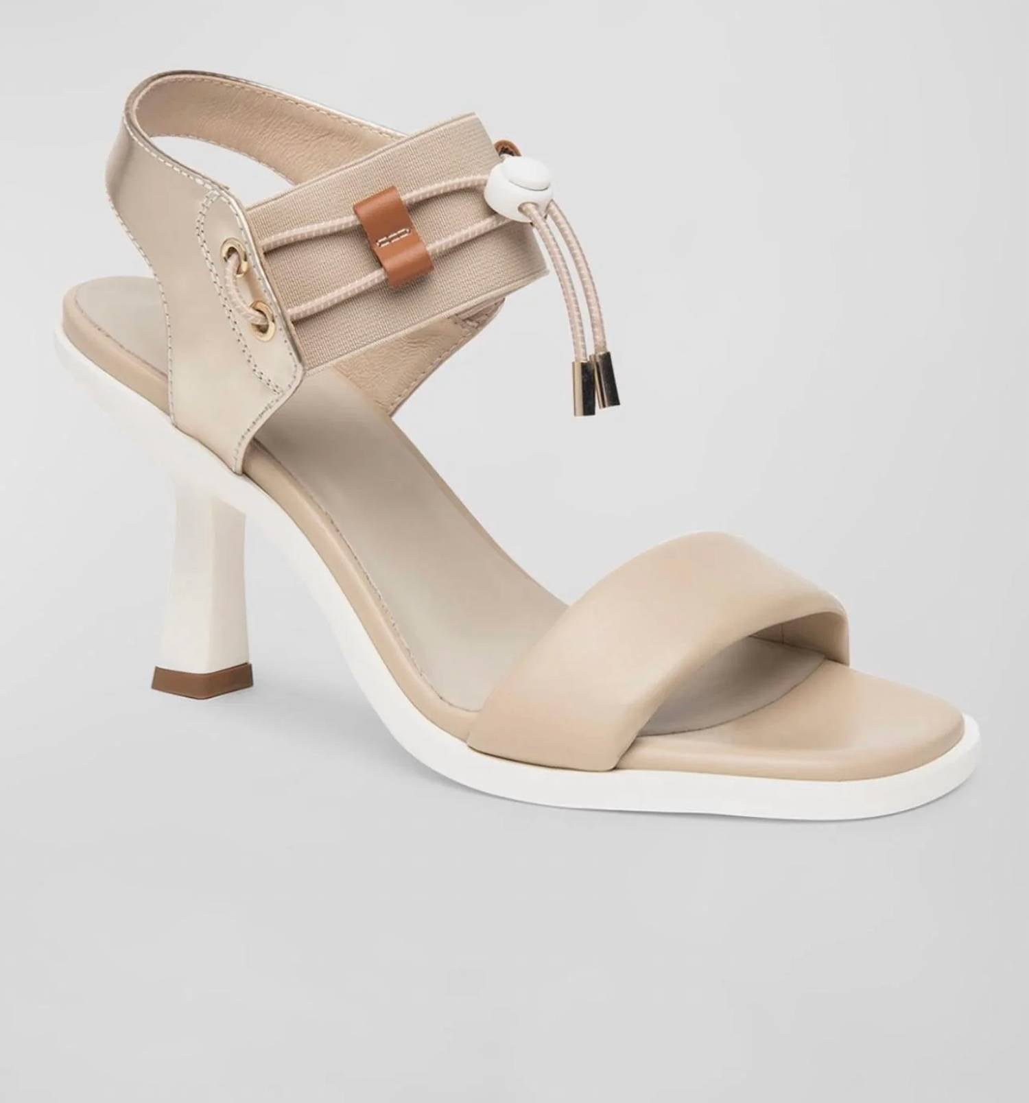 Nerogiardini - Women's Bungee Leather Dress Sandals