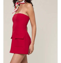 Sky To Moon - Cherry Cola Romper