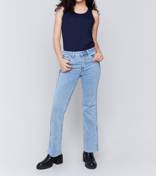 Charlie B - Braided Side Straight Leg Pants