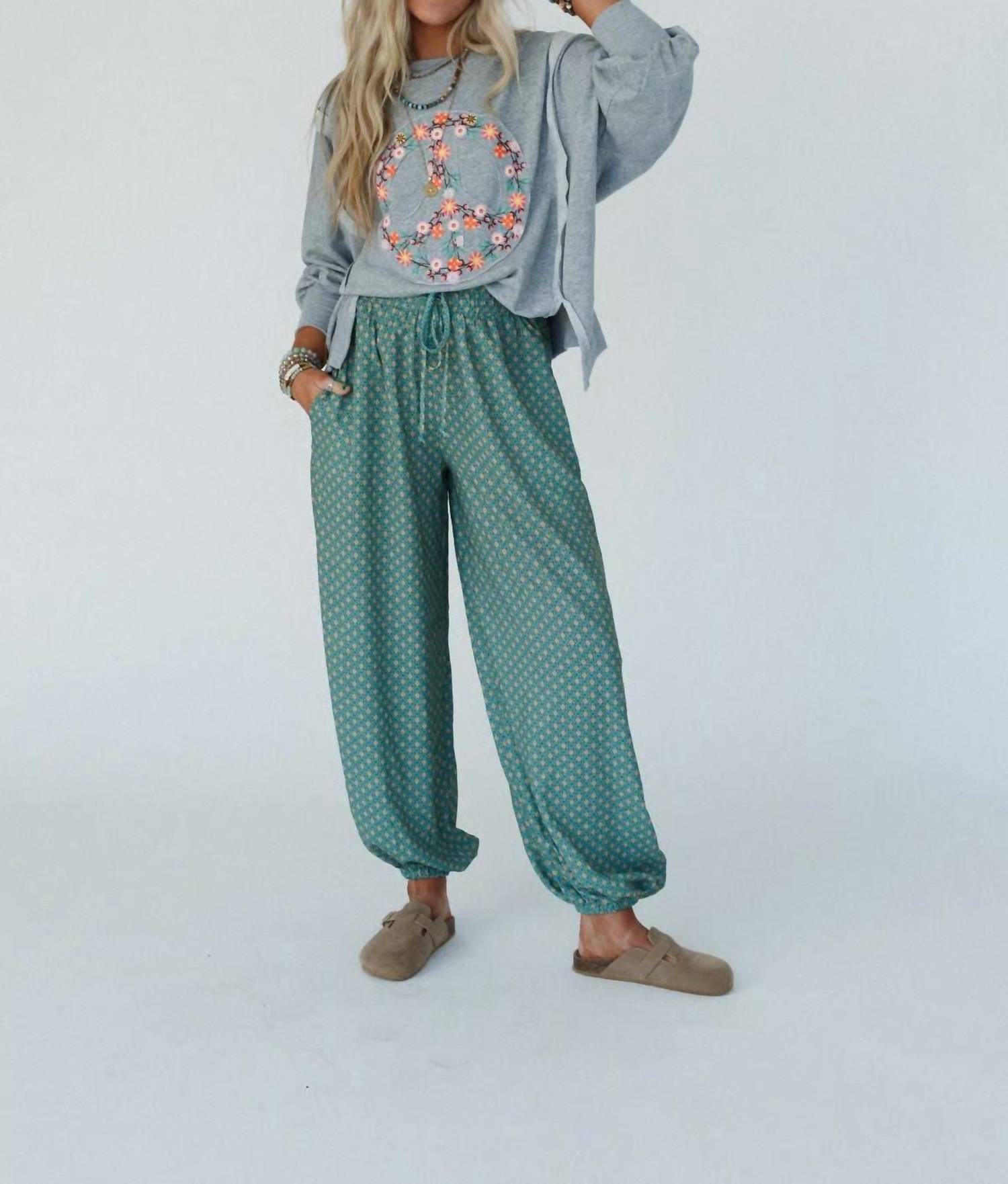 Three Bird Nest - Mystic Mirage Printed Joggers