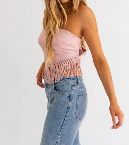 Le Lis - Fringe Tube Top
