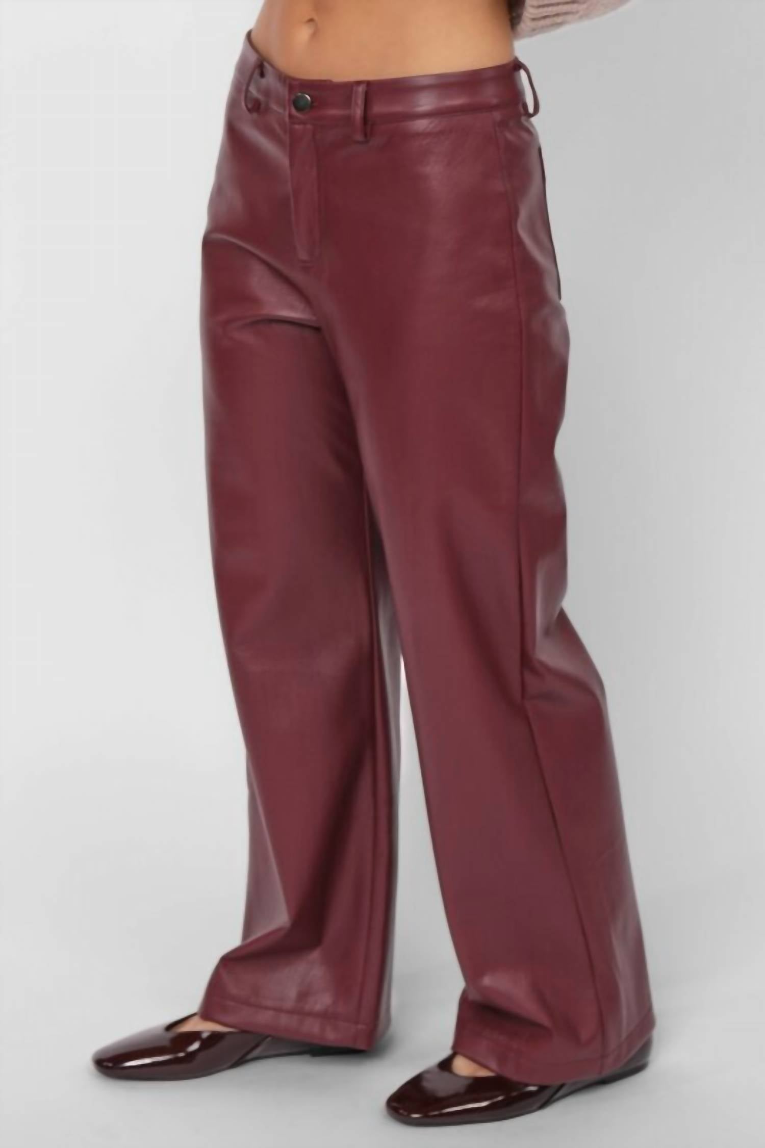 Sadie & Sage - Night Vision Faux Leather Pants