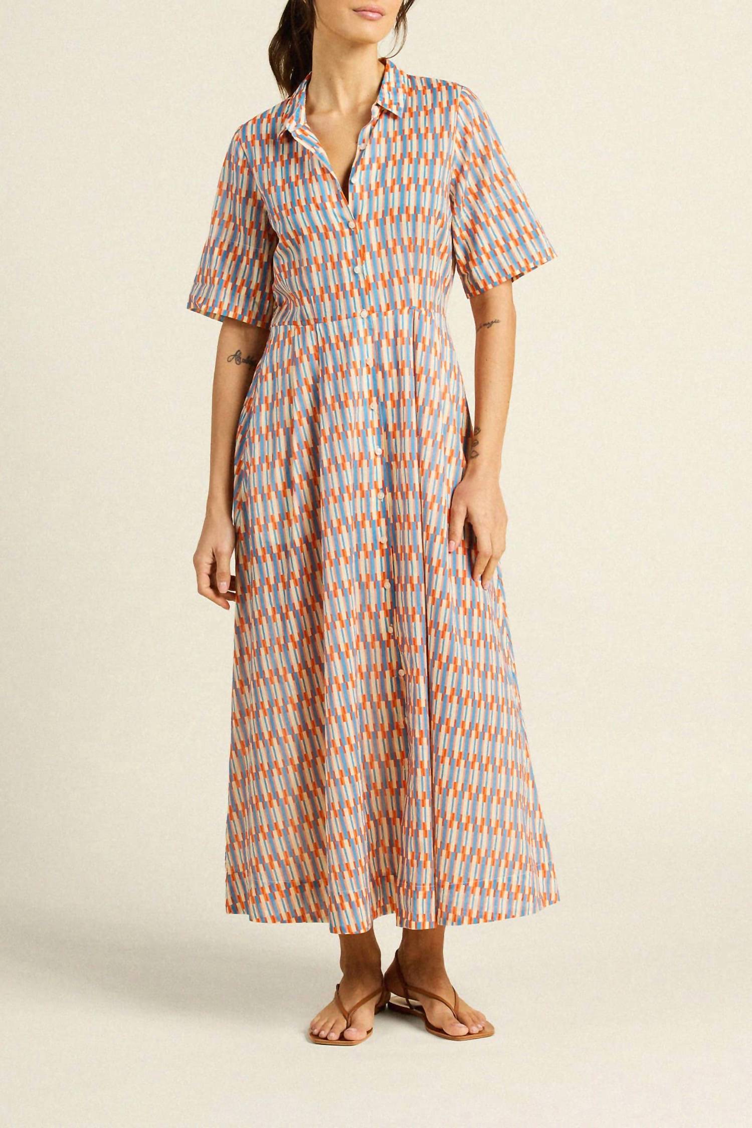 Trovata - Aster Cuffable Short Sleeves Dress