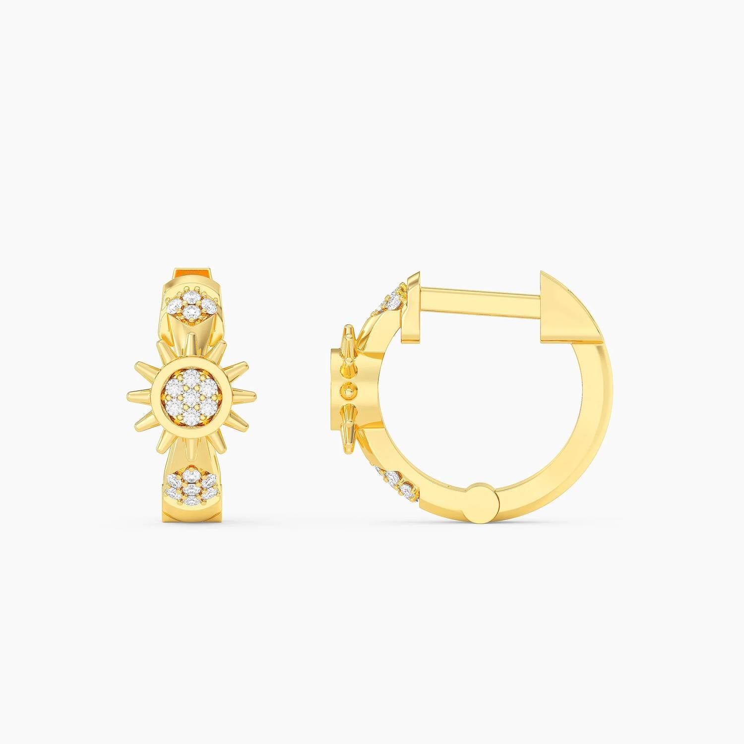 Ella Stein - Women's Star Of The Show Huggie Earrings