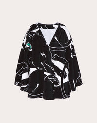 Valentino - Women's Panther Terry Cotton Cape