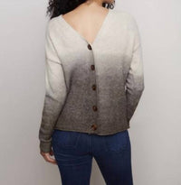 Charlie B - Reversible Front/Back Sweater Cardigan