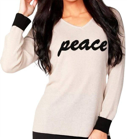 Peace V-Neck Top