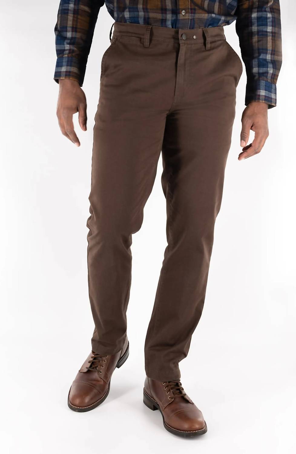 DEVIL-DOG Chino Sateen Twill Pant in dark roast - men's pants