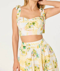 Astr - Kaleigh Bustier Top And Midi Skirt Set