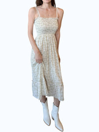 Adora - Ruffle Floral Midi Dress