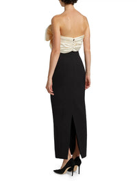 RONNY KOBO Kane Dress in black ivory - women's dress - alternate view