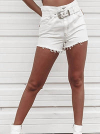 Blue Revival - Belted Fray Short