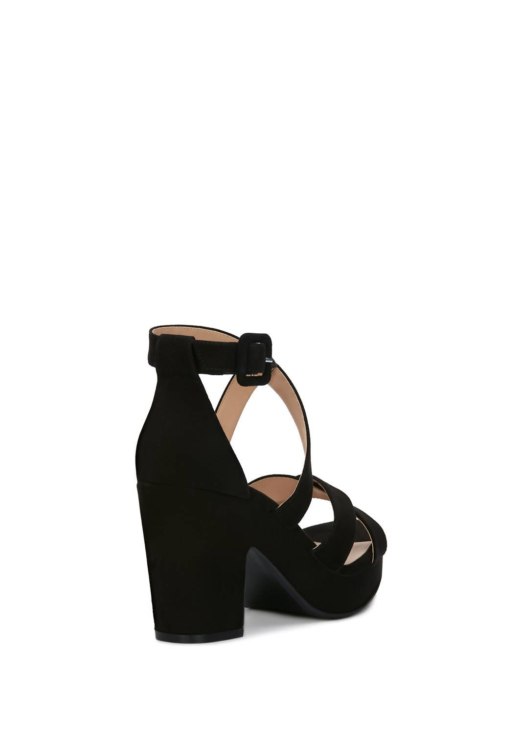Andrea Women's Cross-strap Sandal in black - women's sandal - alternate view