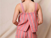 Sundry - Cross Back Swing Gauze Tank Top