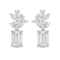 Diana M Jewels - Women's Emerald, Pear, Round & Marquise Lab-Grown Diamond Stud Earrings (15.00 Ct) - Grand