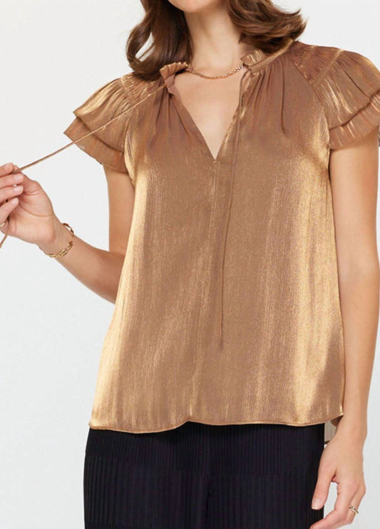 Current Air - Flutter Sleeve Blouse